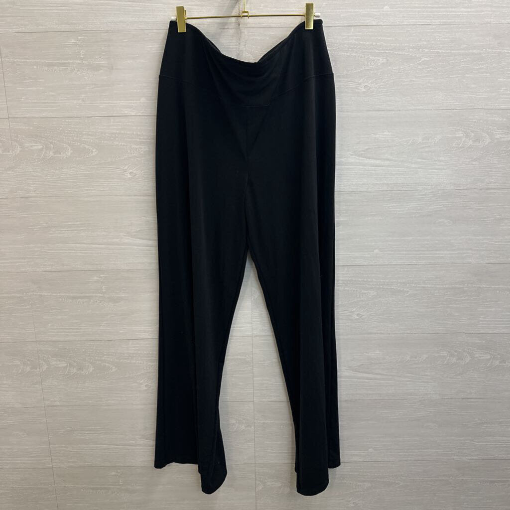 Spanx Black Wide Leg Pull On Pants Extra Large