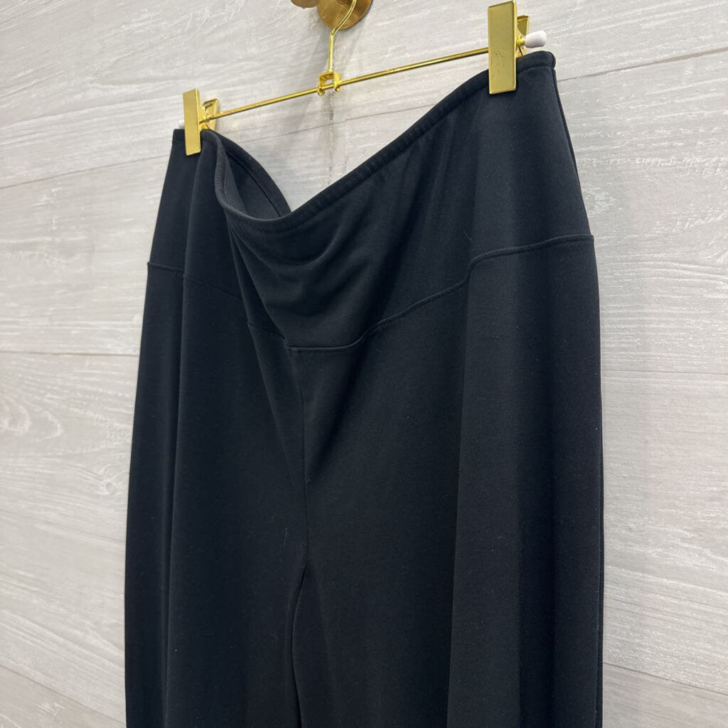 Spanx Black Wide Leg Pull On Pants Extra Large