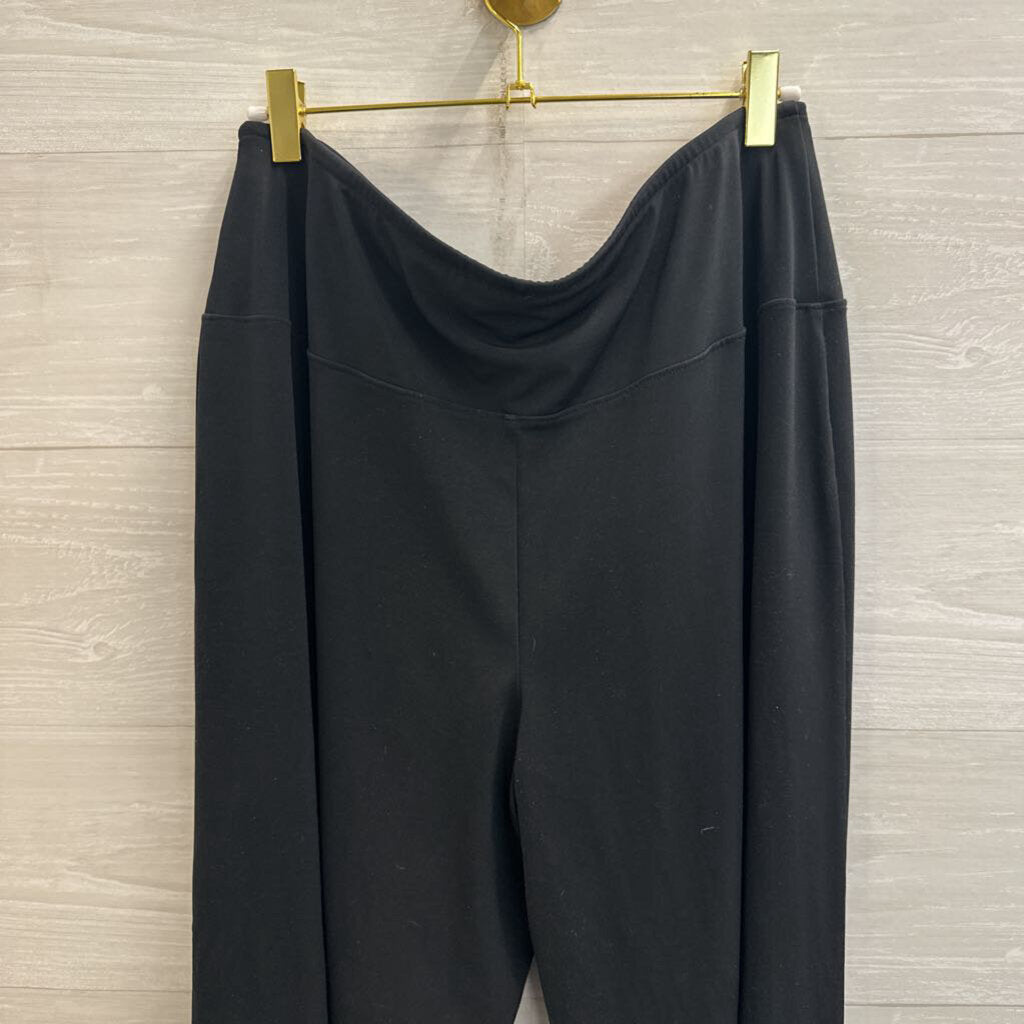 Spanx Black Wide Leg Pull On Pants Extra Large