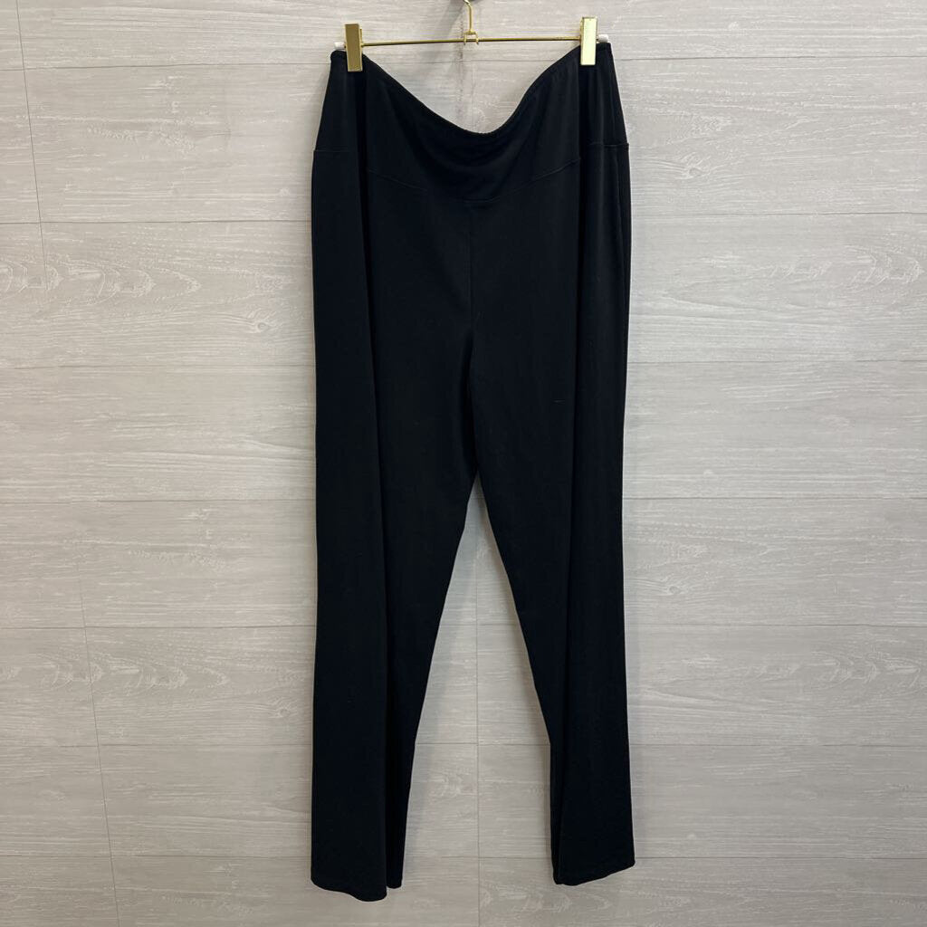 Spanx Black Wide Leg Pull On Pants Extra Large