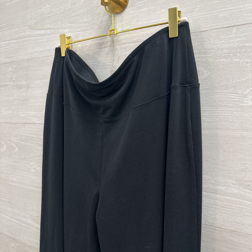 Spanx Black Wide Leg Pull On Pants Extra Large