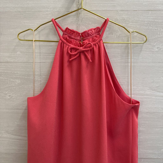 Trina Turk Pink High Neck Bow Detail Dress 8