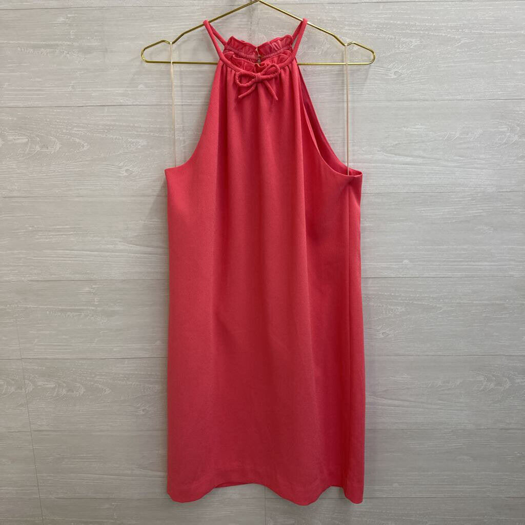 Trina Turk Pink High Neck Bow Detail Dress 8