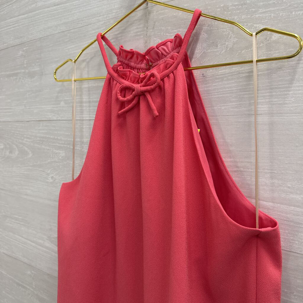 Trina Turk Pink High Neck Bow Detail Dress 8