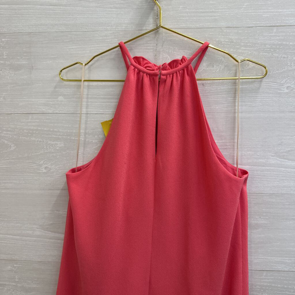 Trina Turk Pink High Neck Bow Detail Dress 8