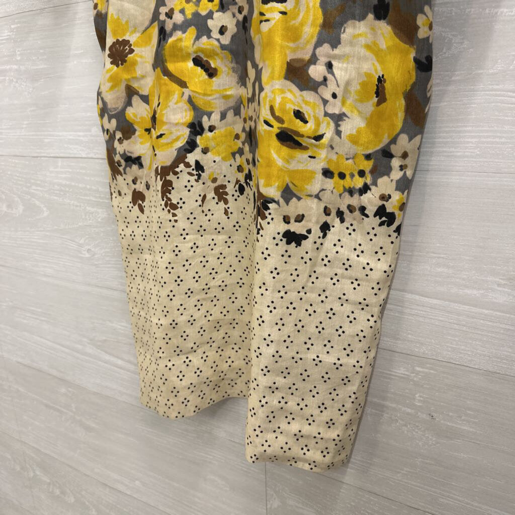 Meadow Rue Cream/ Multi Dot/ Floral Print Long Sleeve Dress 2