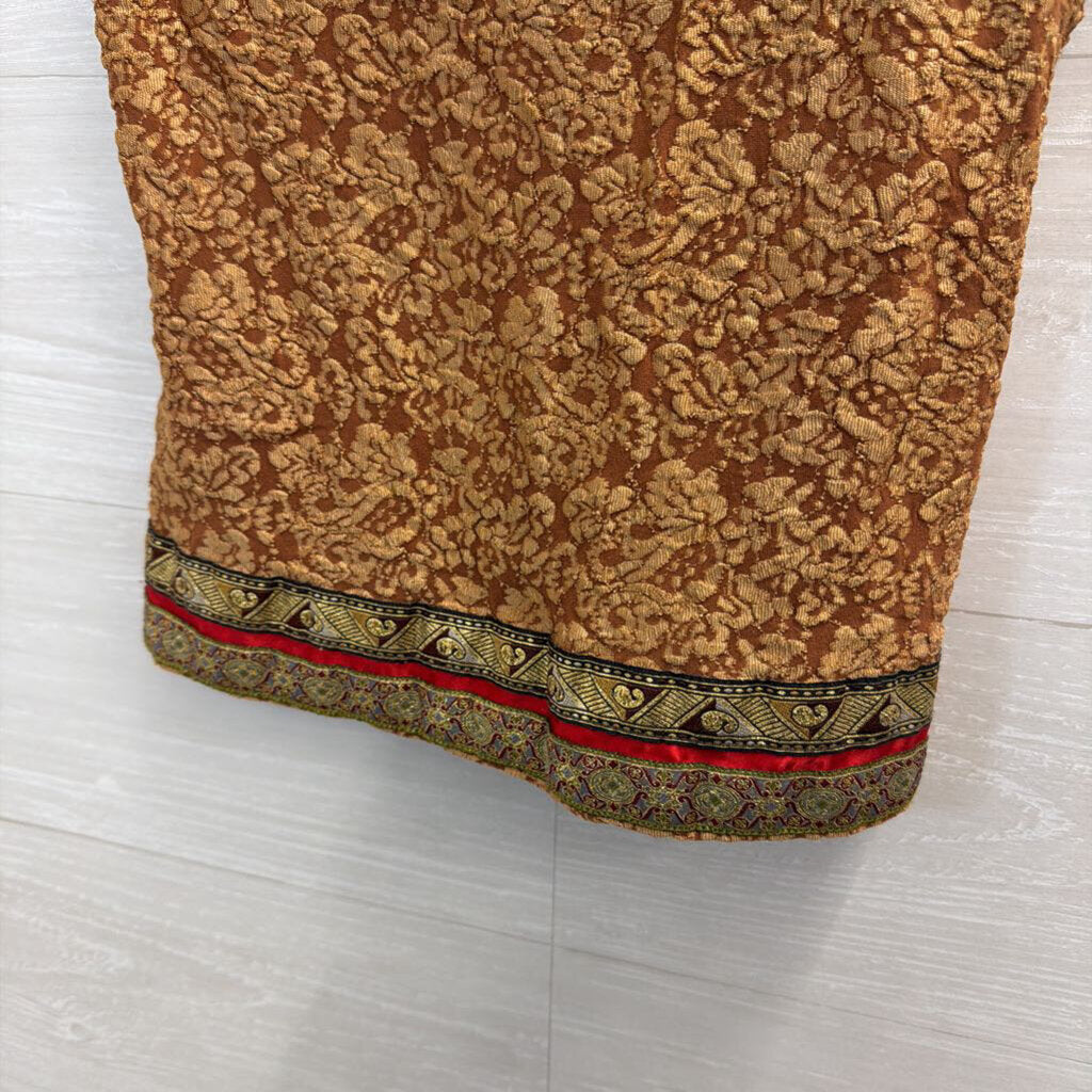 Moda Brown/ Gold Print Tank Top Medium