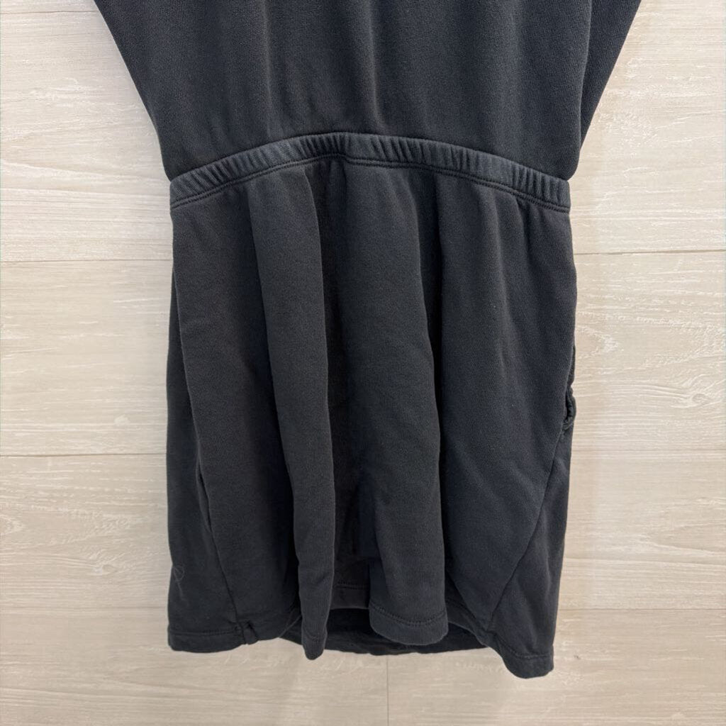 Offline by Aerie Black Short Sleeve Cutout Front Dress Small