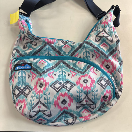Kavu Blue/ Multi Print Satchel Purse