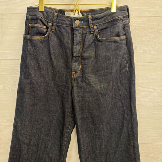 Pilcro Dark Wash Wide Leg Jeans 30
