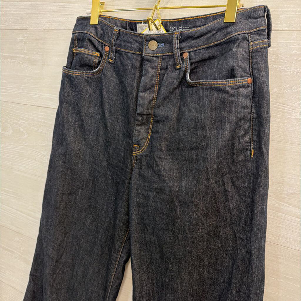Pilcro Dark Wash Wide Leg Jeans 30
