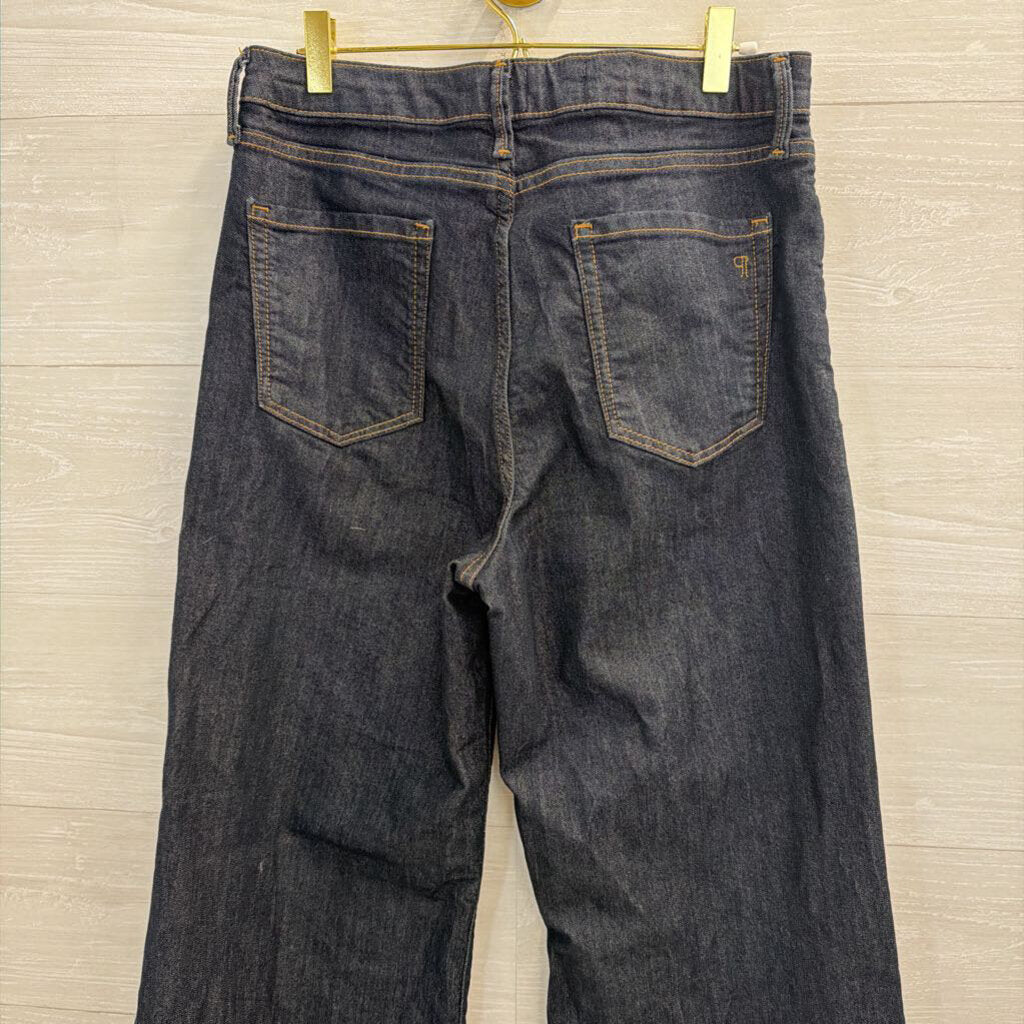 Pilcro Dark Wash Wide Leg Jeans 30