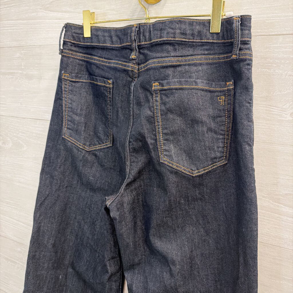 Pilcro Dark Wash Wide Leg Jeans 30