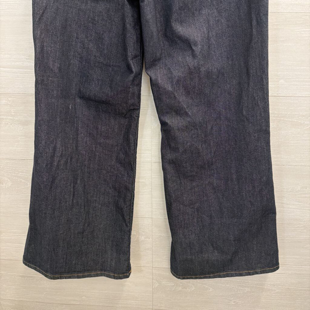 Pilcro Dark Wash Wide Leg Jeans 30