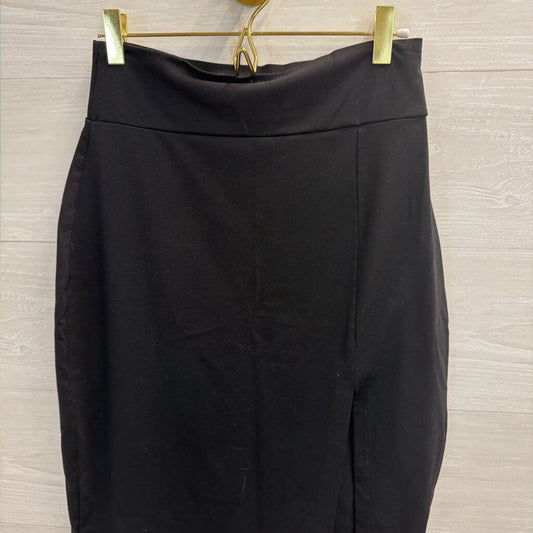 Susana Monaco Black Stretchy Midi Skirt Medium