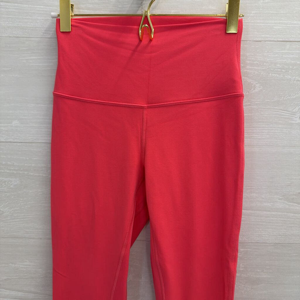 Lululemon Bright Pink Cropped Athletic Leggings 4