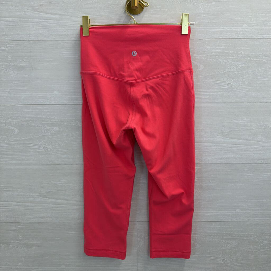 Lululemon Bright Pink Cropped Athletic Leggings 4