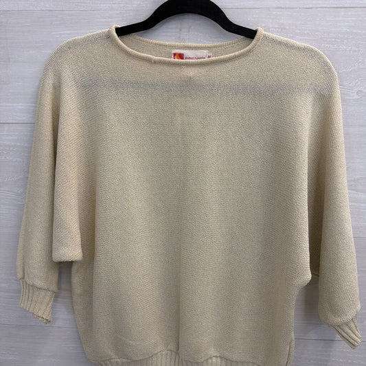 Vintage Paul Harris Beige Knit Sweater Top Medium