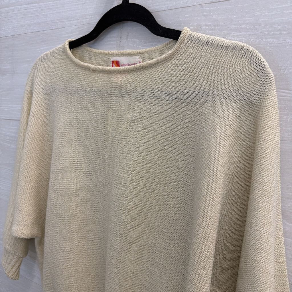 Vintage Paul Harris Beige Knit Sweater Top Medium