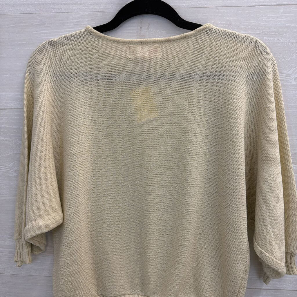 Vintage Paul Harris Beige Knit Sweater Top Medium
