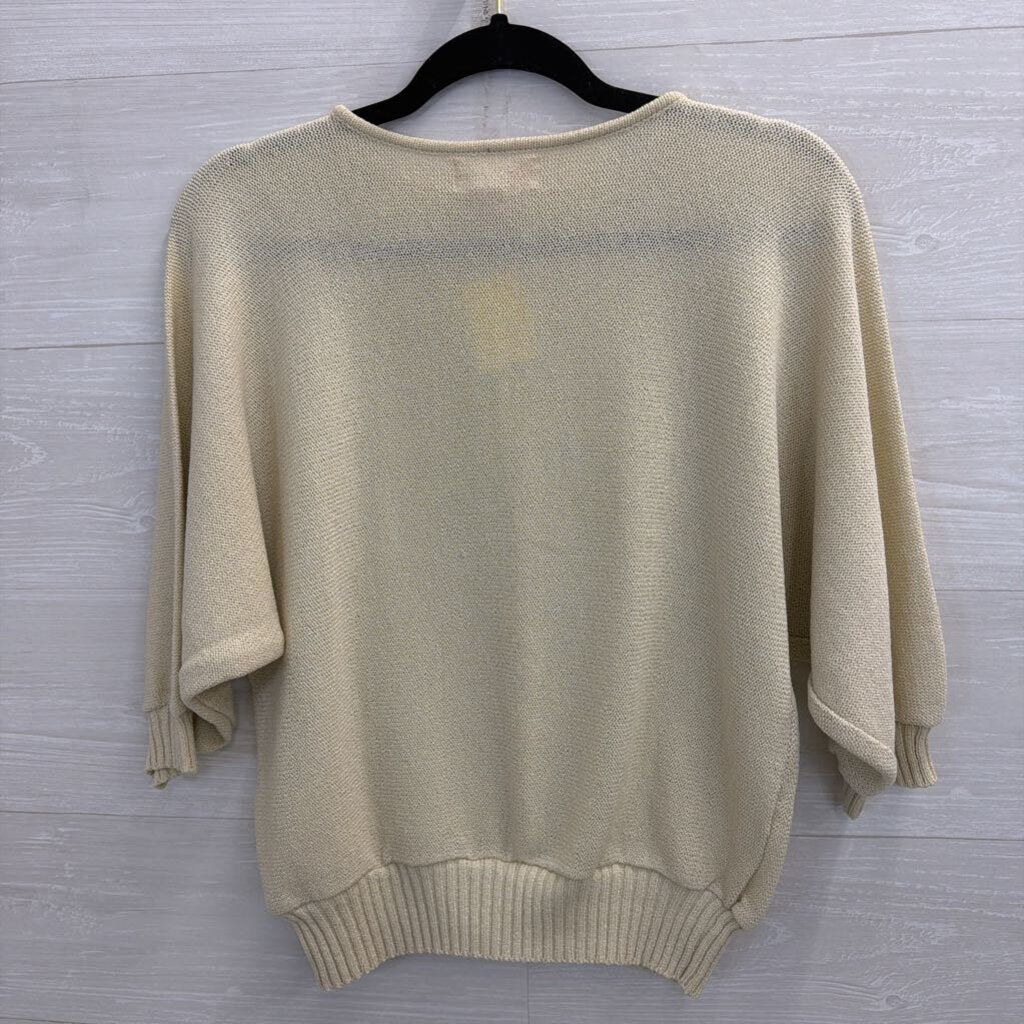 Vintage Paul Harris Beige Knit Sweater Top Medium