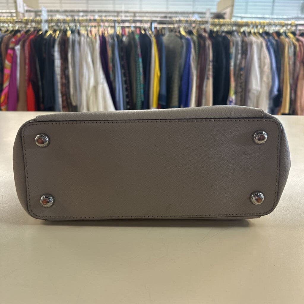 Michael Kors Grey Leather Tote Shoulder Purse