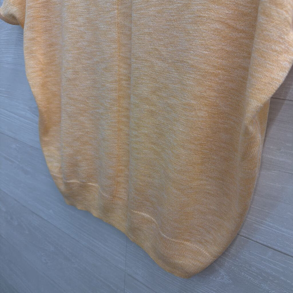 Ellen Tracy Yellow Knit Boxy Short Sleeve Top Extra Small
