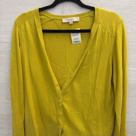 Loft Green Lightweight Cardigan Sweater Large