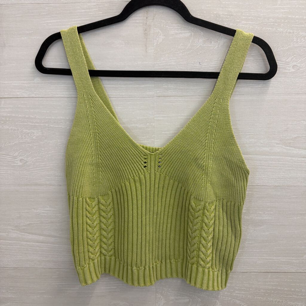 YFB Green Knit Tank Top Medium