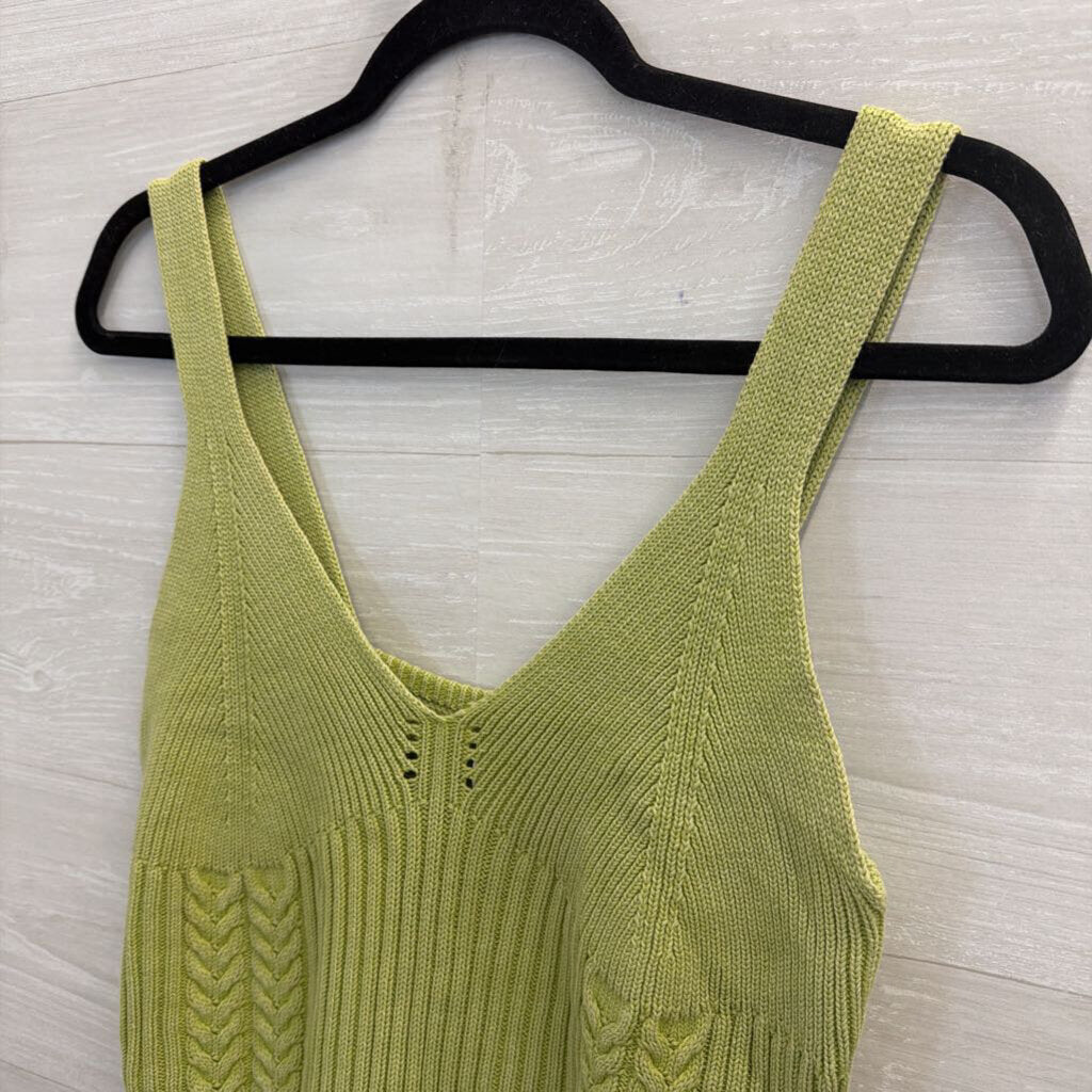 YFB Green Knit Tank Top Medium