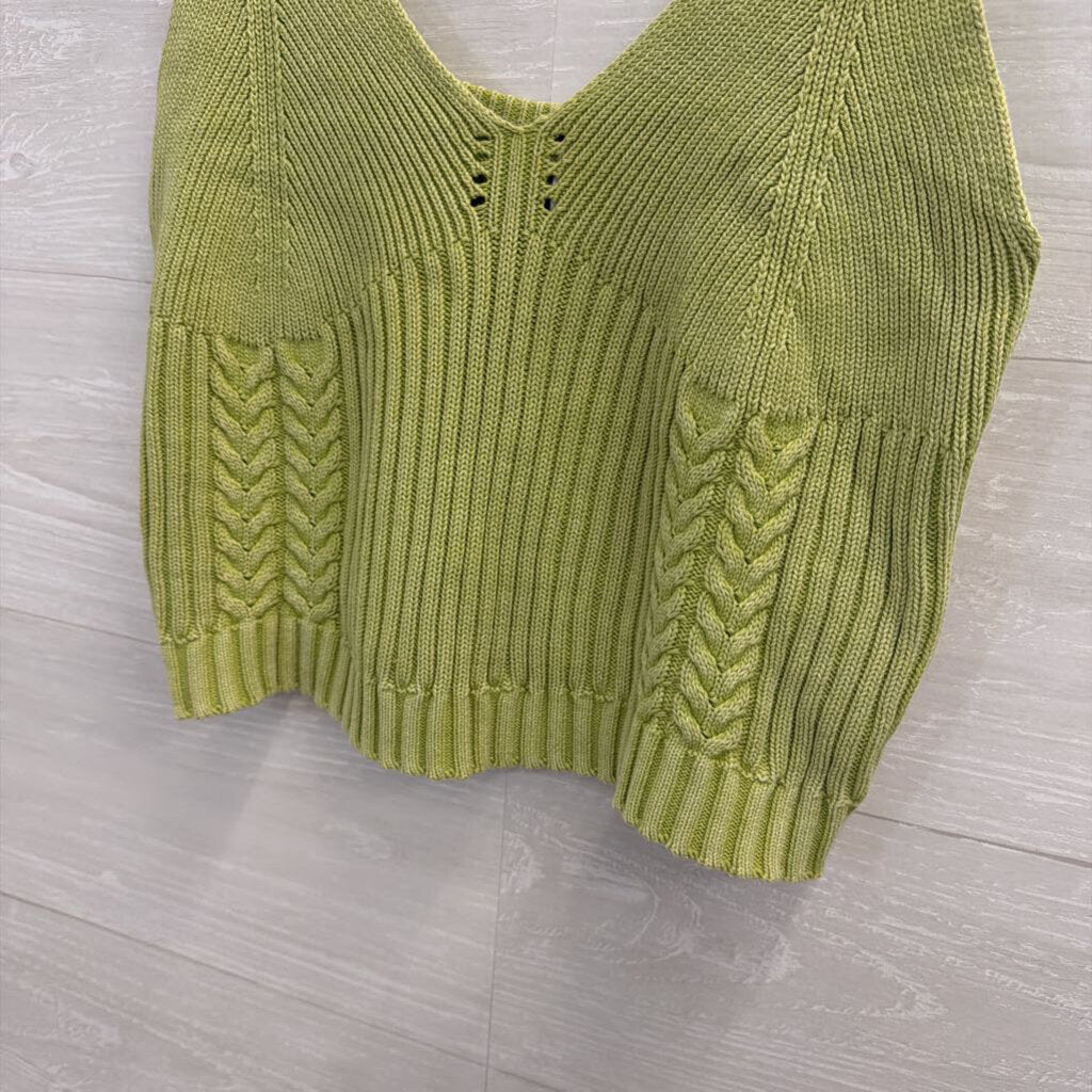 YFB Green Knit Tank Top Medium