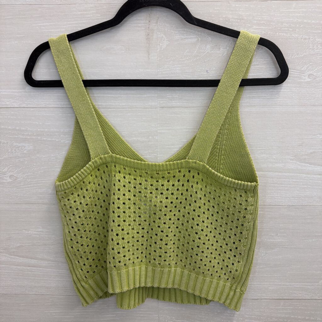 YFB Green Knit Tank Top Medium