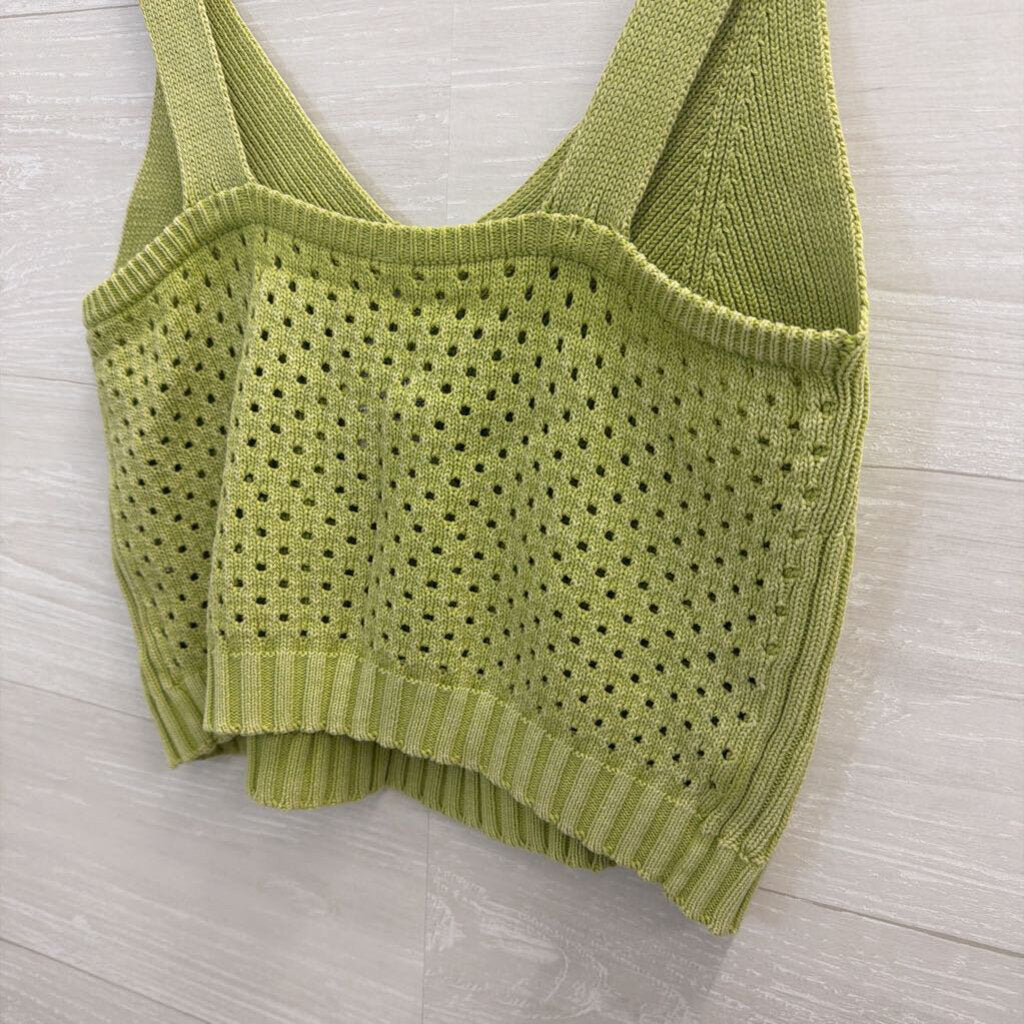YFB Green Knit Tank Top Medium
