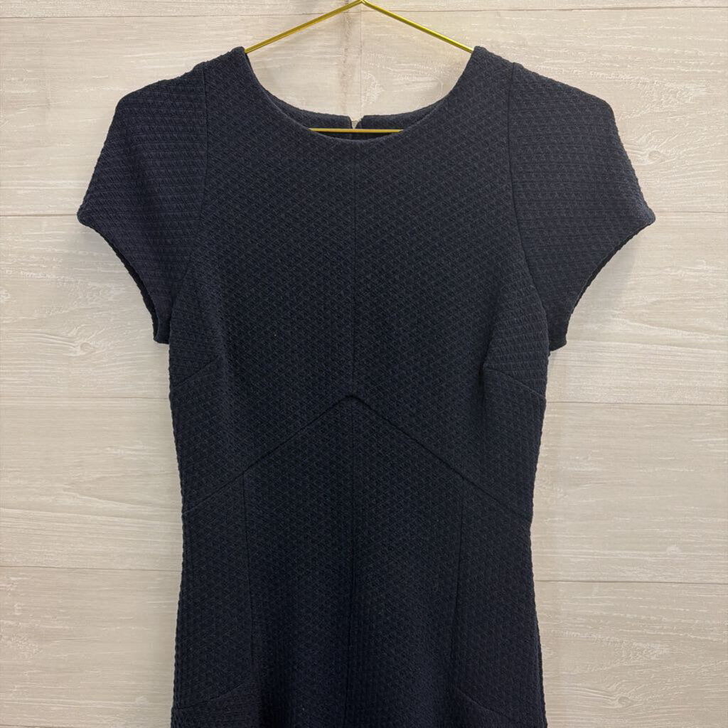 Banana Republic Navy Textured Short Sleeve Dress 4