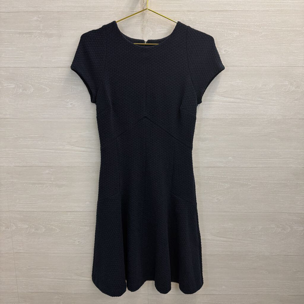 Banana Republic Navy Textured Short Sleeve Dress 4