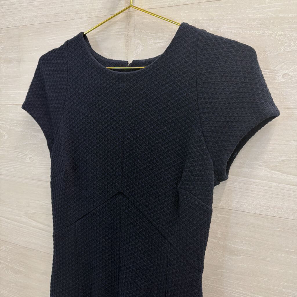 Banana Republic Navy Textured Short Sleeve Dress 4