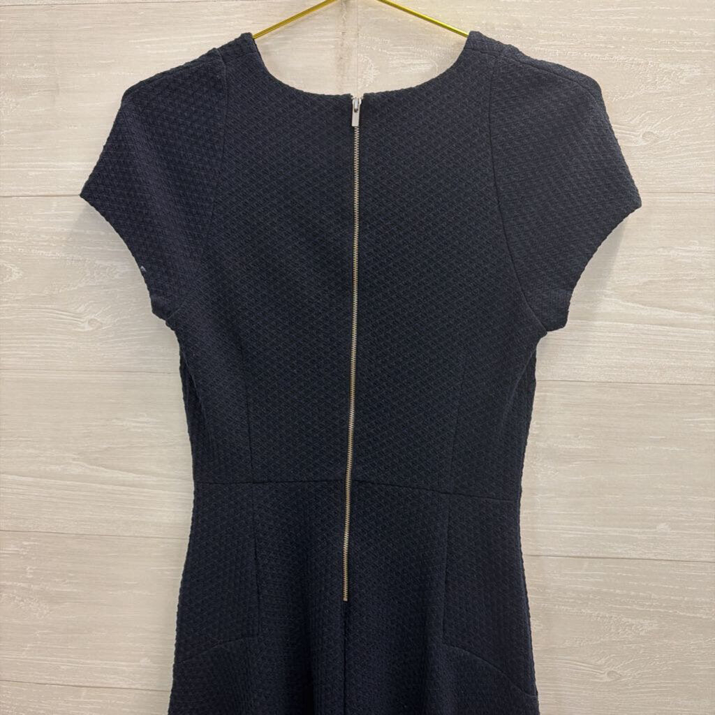 Banana Republic Navy Textured Short Sleeve Dress 4