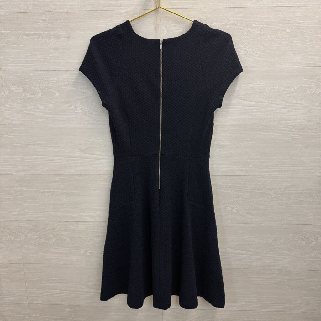 Banana Republic Navy Textured Short Sleeve Dress 4