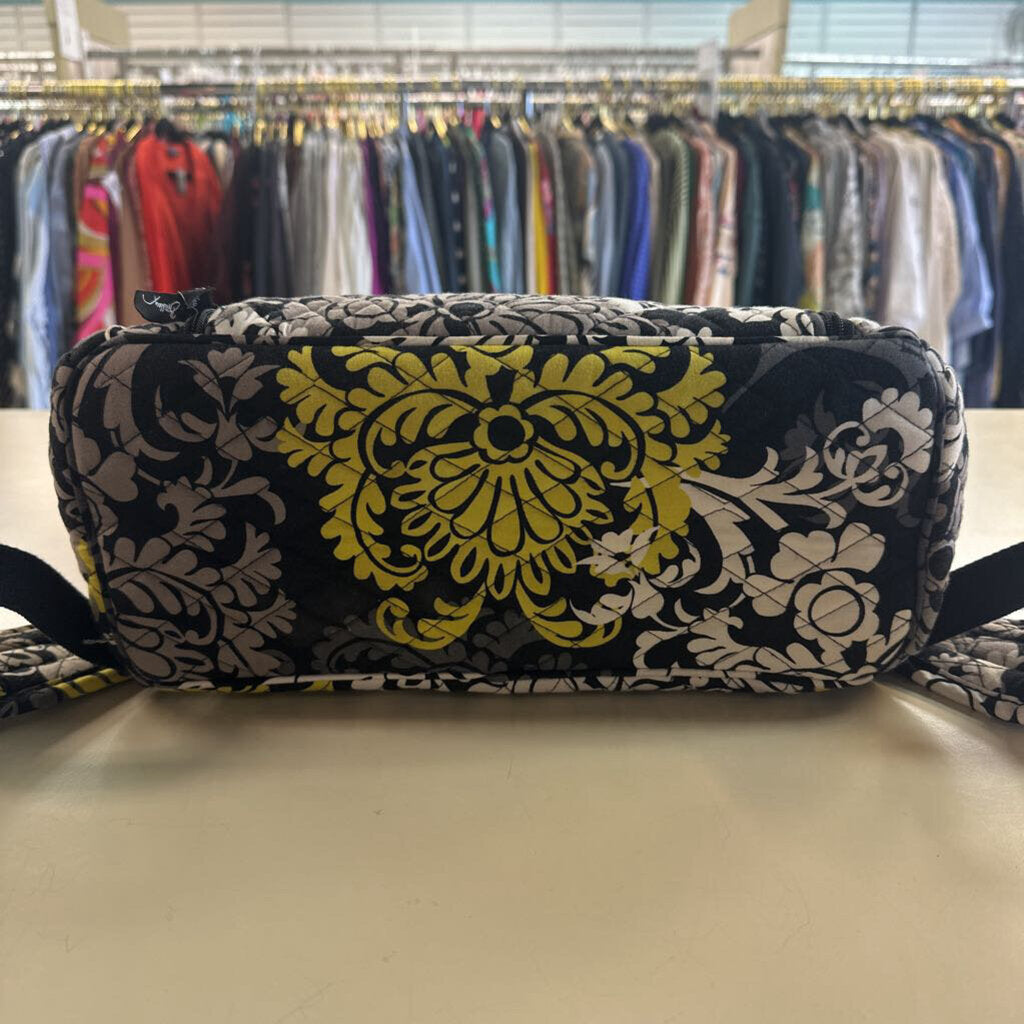 Vera Bradley Black/ Multi Quilted Print Backpack