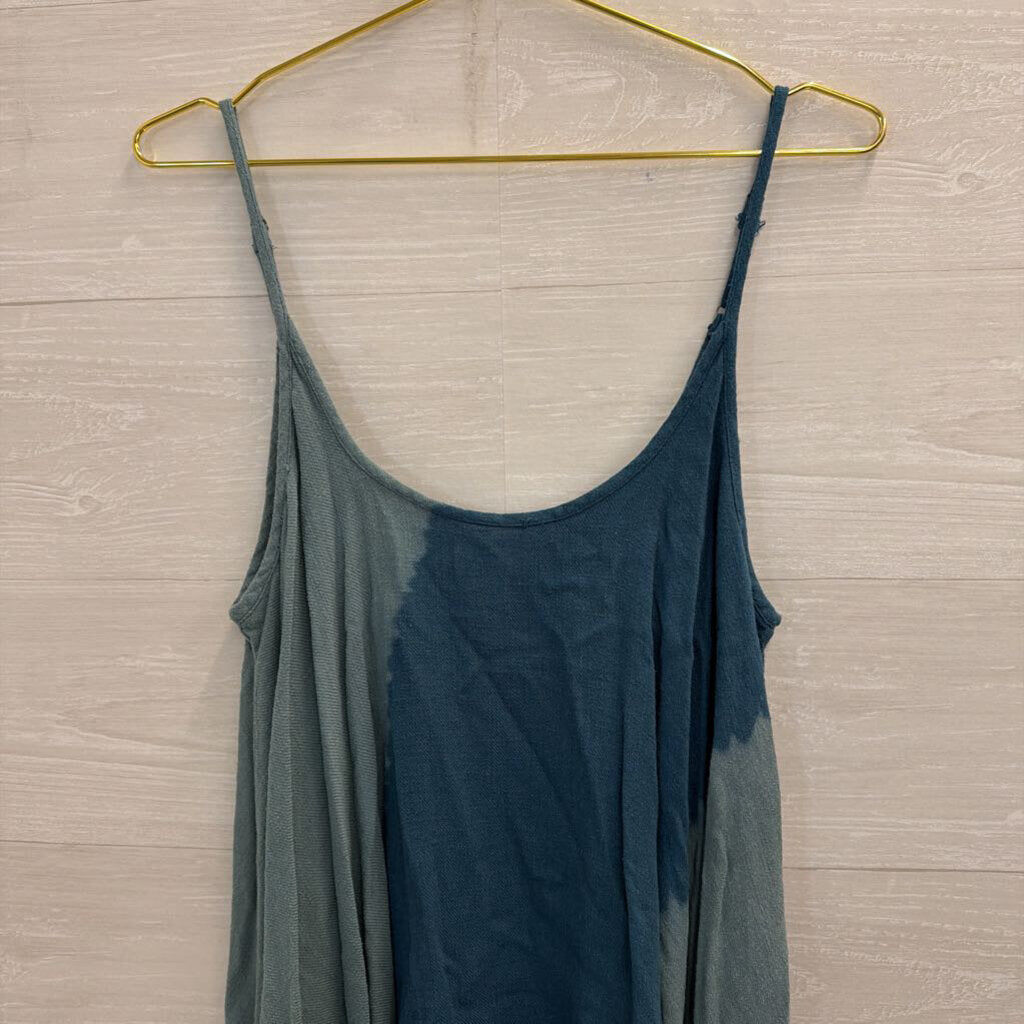 Umgee Blue Tie Dye Tank Top Large