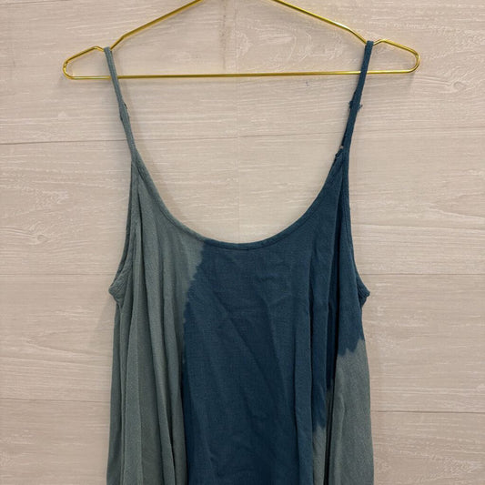Umgee Blue Tie Dye Tank Top Large