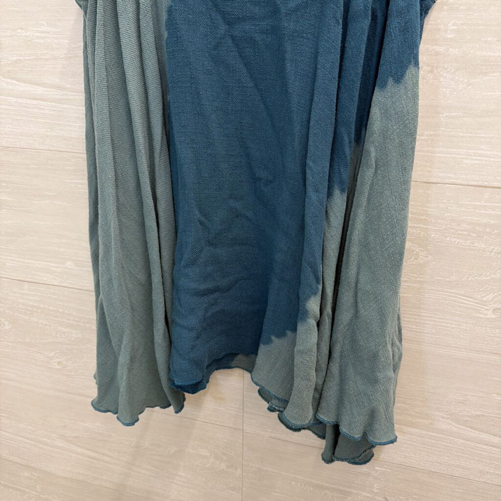 Umgee Blue Tie Dye Tank Top Large