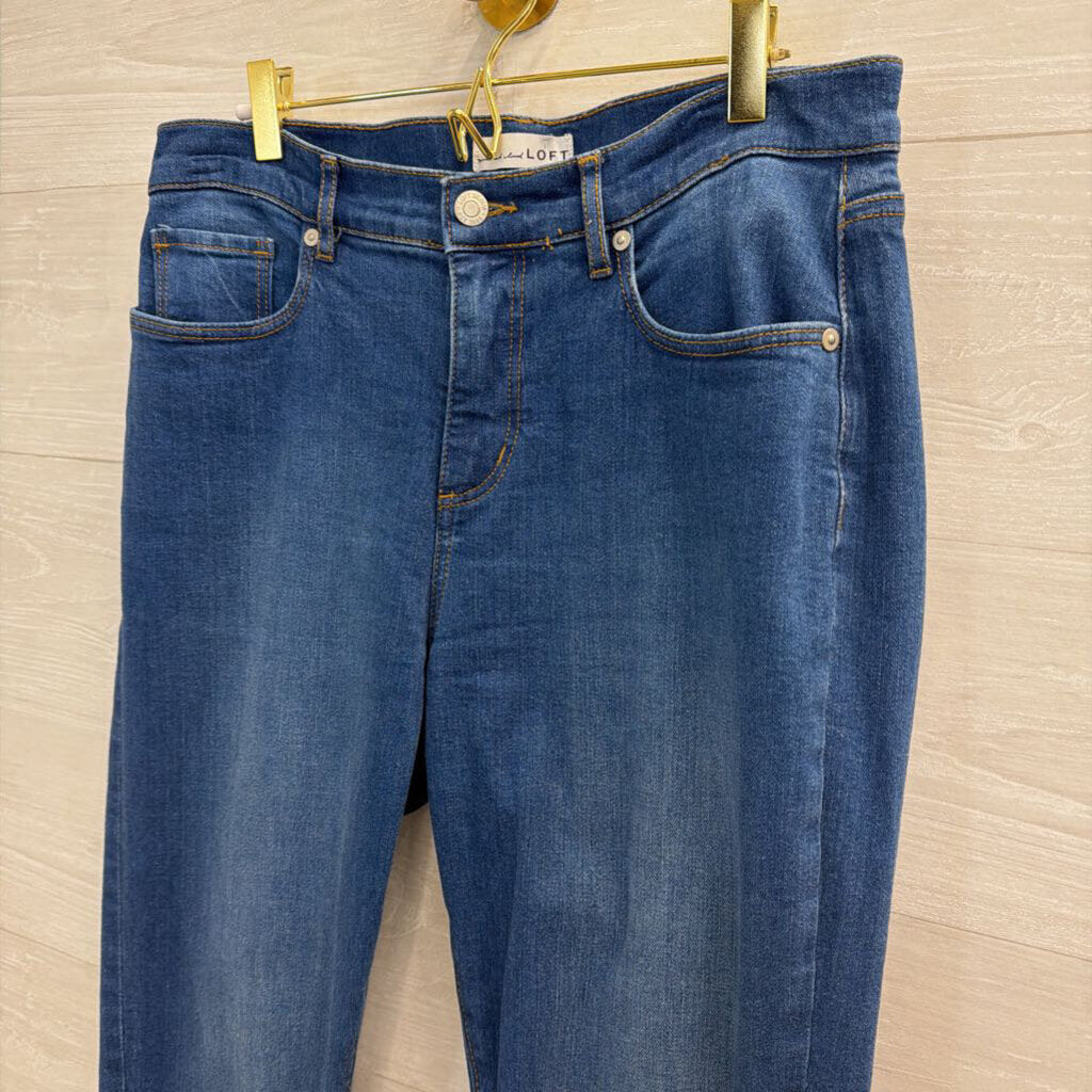Loft Medium Wash The Girlfriend Jeans 29