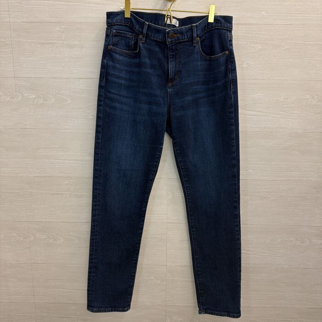 Loft Dark Wash The Super Soft Girlfriend Jeans 30