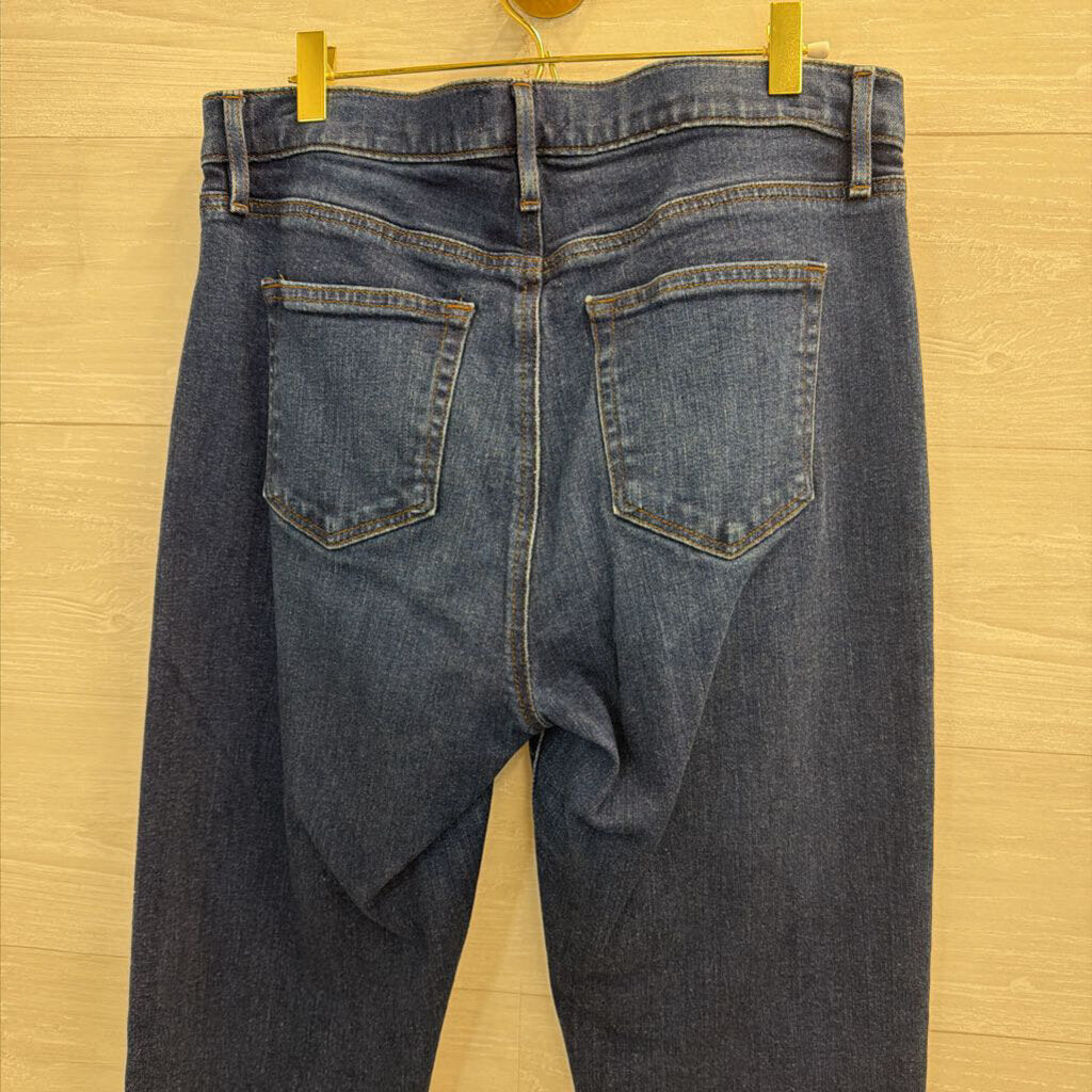 Loft Dark Wash The Super Soft Girlfriend Jeans 30