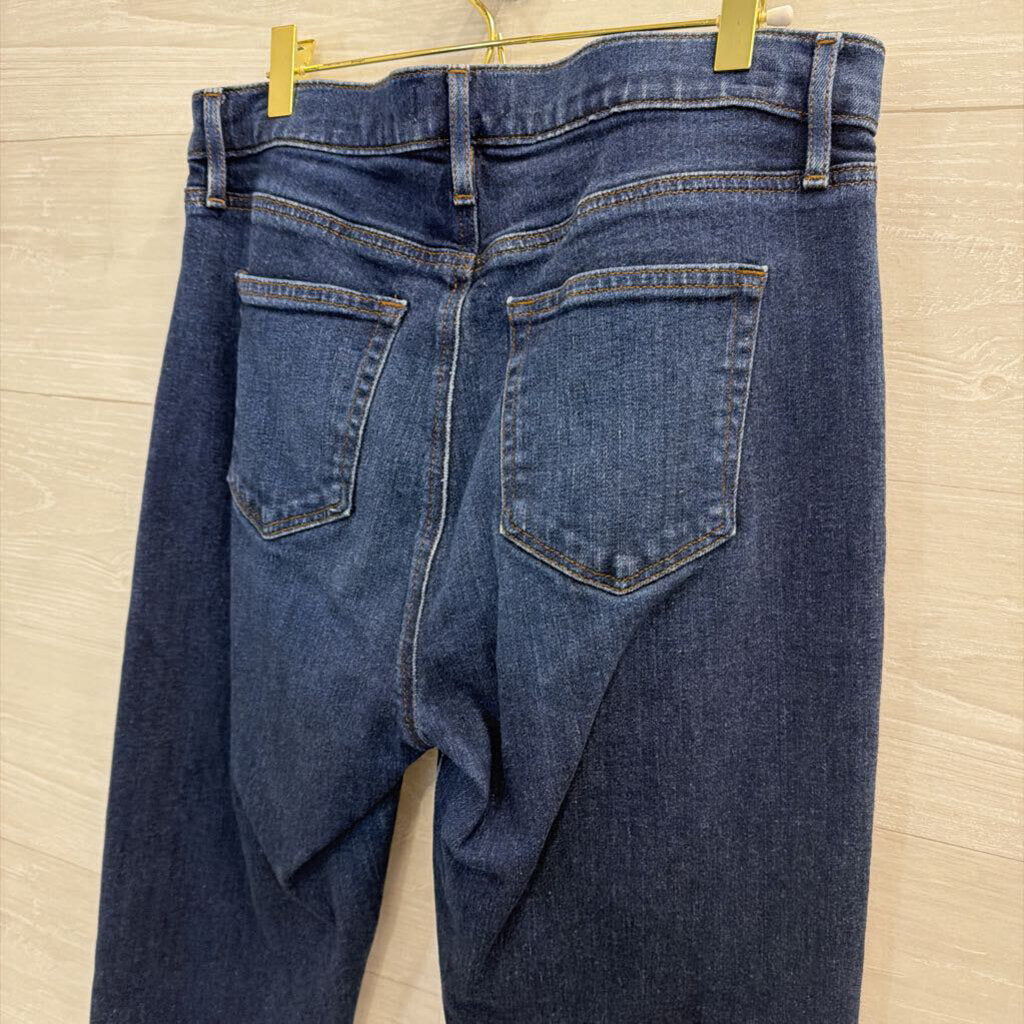 Loft Dark Wash The Super Soft Girlfriend Jeans 30