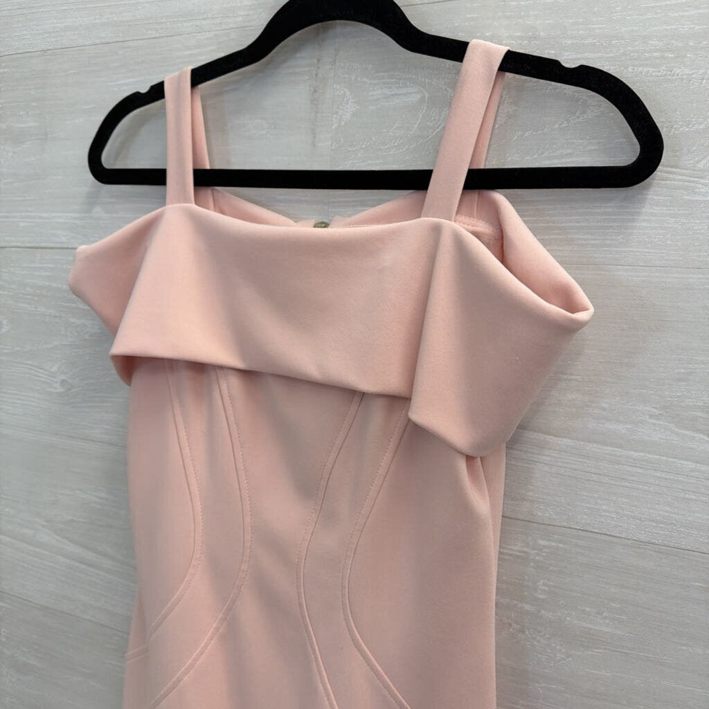 Joseph Ribkoff Pink Fitted Off Shoulder Dress 2