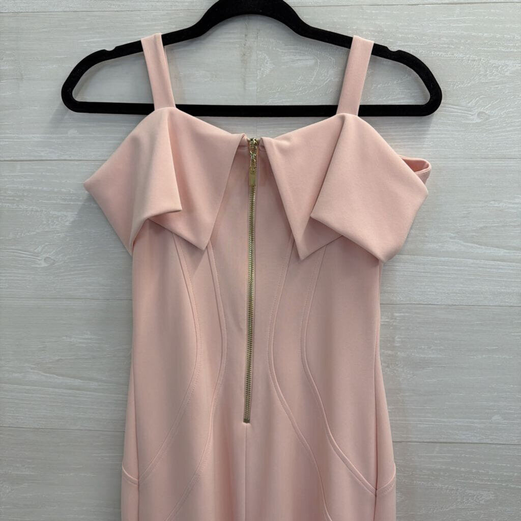 Joseph Ribkoff Pink Fitted Off Shoulder Dress 2