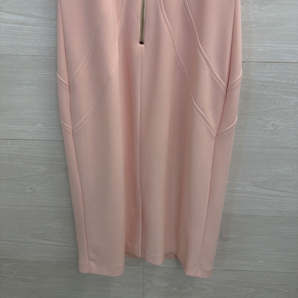 Joseph Ribkoff Pink Fitted Off Shoulder Dress 2