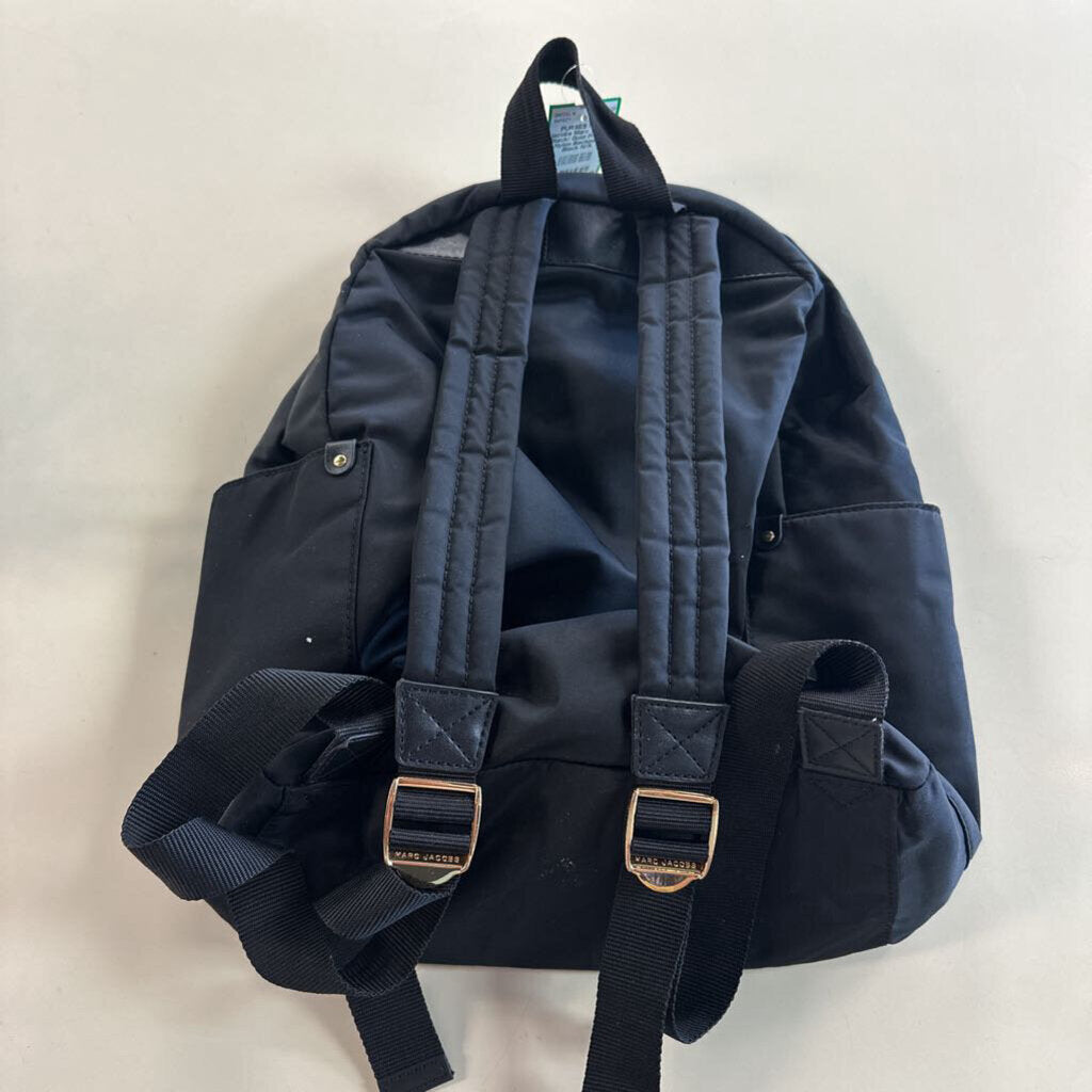 Marc Jacobs Black/ Gold Preppy Nylon Backpack